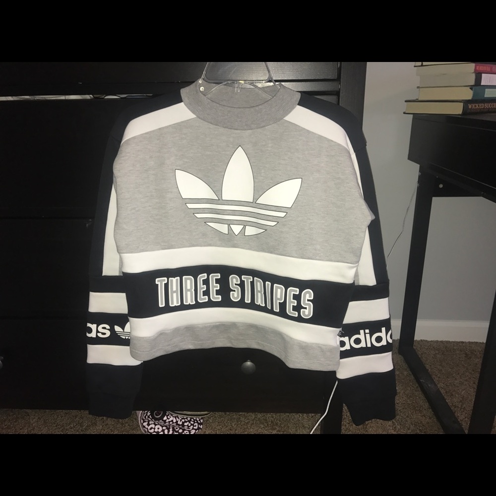 Adidas Three Stripe Crew Neck